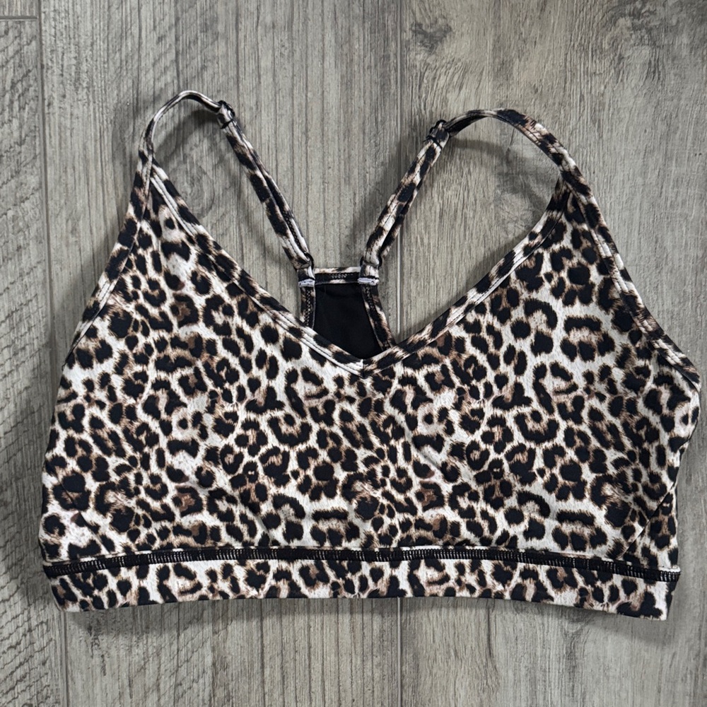 ZYIA Leopard Print Women's Mesh Back Bralette